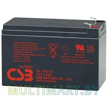 Аккумулятор для ИБП CSB Battery GP1272 F2 (12В/7.2 А·ч) картинка 4